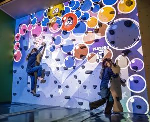 <span class=keywords><strong>Pokiddo</strong></span> Patio de recreo interior Pared de escalada Equipo de entretenimiento de pared de escalada en roca suave - Product Image 5