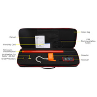 Testeur de tension haute tension ETCR1800B pour lignes électriques, détection de courant alternatif 0,1KV-110KV 0,1A-6000A, tige d'isolation sans fil IP65, données USB