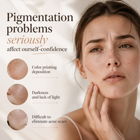 Ensemble de soins de la peau OEM/ODM, sérum ampoule à 5% de nicotinamide, soin à la vitamine C B3, blanchissant, anti-âge, anti-rides, hydratant pour le visage