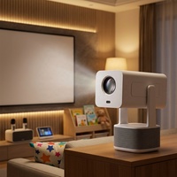 Projecteur Junuo J360KTV Android 14 LED 350 ANSI Lumens 4K avec haut-parleur puissant, projecteur vidéo portable pour l'éducation des enfants
