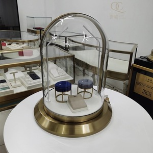 Hiện đại sang trọng kính trang sức hiển thị truy cập thép không gỉ hình bầu dục <span class=keywords><strong>Showcase</strong></span> với thiết kế thanh lịch - Product Image 2