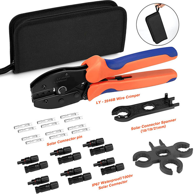 MC4 Photovoltaic Crimper LY-2546B Solar Energy Systems PV Crimping Tool Kits