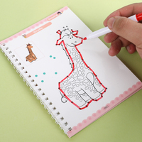 Cahier d'exercices réutilisable de formation de contrôle de stylo de petite enfance avec le stylo effaçable