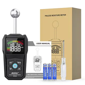 Hygrometer Digital Pinless Moisture Tester Hygrometer Multifunctional LCD Display Non-invasive Moisture Tester Pinless Moisture Tester