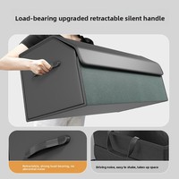 Organisateur de coffre de voiture en cuir suédé de luxe, grande capacité, pliable, pour SUV, berline, fourgonnette, logo personnalisé, taille sur mesure, fabricant