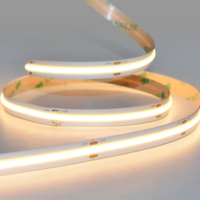 Sensor Gerak Dalam Ruangan 5M Lampu Rumah COB Fleksibel 480leds/m Strip LED Dapur Putih Strip LED Tempel Lampu Kabinet
