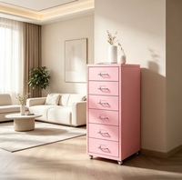 Armoire à tiroirs sur pied en fer, disponible en plusieurs couleurs, armoires de rangement pour salons, chambres et bureaux
