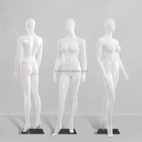 Boutique-Schaufensterpuppe aus Fiberglas, Ganzkörper-Sexy-Damen-Mannequin, Stehende Weiße Weibliche Schaufensterpuppe