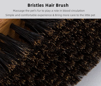 Brosse démêlante ergonomique 2-en-1 double face en acier inoxydable Truelove pour le toilettage des chats et des chiens