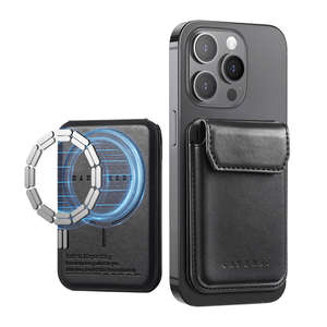 Étui de téléphone magnétique 2-en-1 séparable en cuir avec porte-cartes pour iPhone Air 17 Pro Max 16 E 15 Plus 14 13 Samsung S25 Ultra S24 - Product Image 3