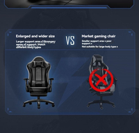 Chaise de jeu ergonomique en cuir de luxe avec accoudoirs réglables 4D, pivotante, vérin à gaz 4 positions, faible MOQ