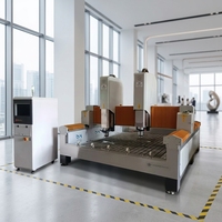 Nueva Máquina de Grabado en Piedra, Motor, Engranaje y Rodamiento, Eje Rotatorio Duradero, Herramienta CNC de 5.5kW 380V, 3 Años de Garantía, Fácil de Operar, JK