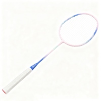 Raquette de badminton intégrée en alliage de fer, smash en un coup, cadre durable, contrôle facile
