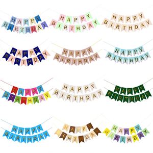 Bannière de fête imprimée numériquement en forme de queue de poisson bronzante avec motif floral pour les anniversaires - Product Image 2