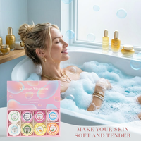 Bombes de bain moussantes et pastilles de douche artisanales, 8 pièces, naturelles, vegan, marque privée, SPA, aromathérapie aux huiles essentielles
