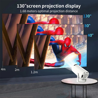 HY300 PRO Mini Android 11 Proyector 2024 El más nuevo 4K HD Proyector inteligente de bolsillo portátil LED de bajo ruido para negocios de cine en casa