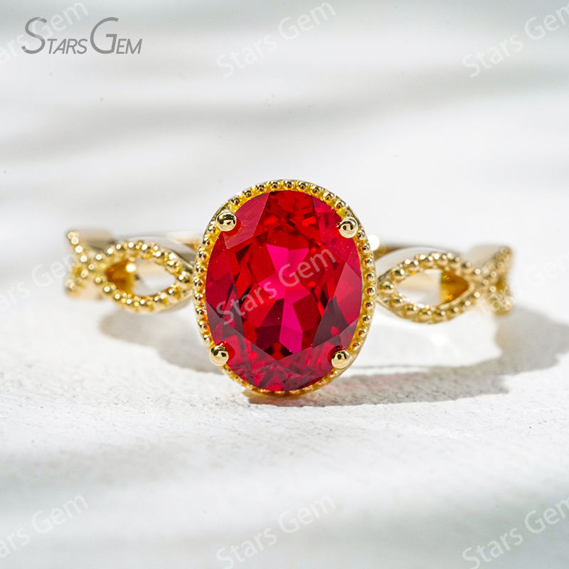 Yellow Gold-Ruby