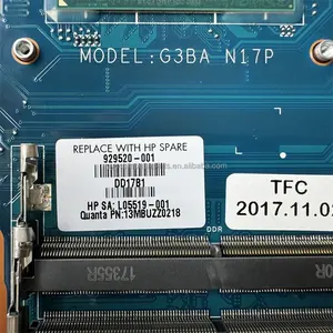 929520-601 utilizado para OMEN <span class=keywords><strong>HP</strong></span> Laptop <span class=keywords><strong>17</strong></span>-AN placa base 929520-001 DAG3BAMBAH0 con 2G DDR4 100% probado + GTX1050 - Product Image 2