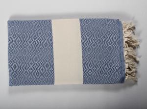 Toalla turca con patrón de diamante de algodón 100% de alta calidad, Toalla de baño cuadrada para playa Fouta para adultos, técnica tejida - Product Image 3