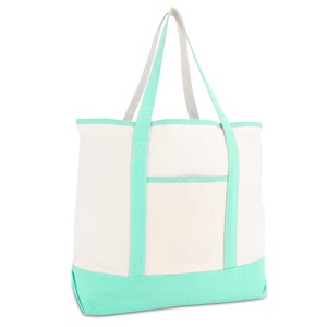 Large Waterproof <b>Canvas</b> <b>Bag</b> with Zipper & Open Closure-Fashion Design Generous Size for Daily Use - Product Image 1