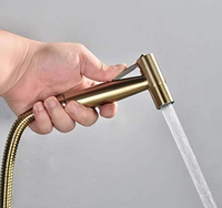Ensemble de douchette de bidet encastrée en acier inoxydable avec douchette à main chaude et froide et support de tuyau