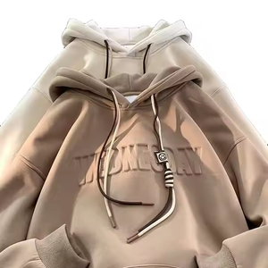 Felpa con Cappuccio Premium di Alta Qualità con Logo in Rilievo, Personalizzabile, Oversize, con Stampa 3D per Uomo - Product Image 6