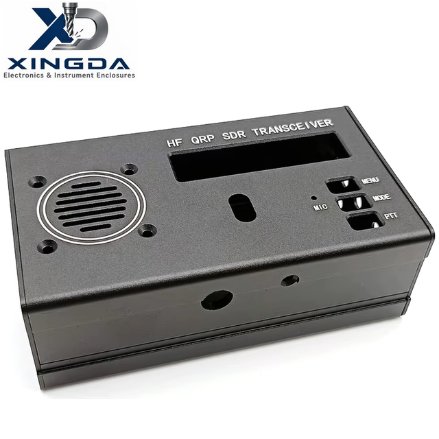 Extruded Aluminum Enclosure Black Anodized Housing for HF QRP SDR Transceiver Amateur Radio Communication Equipment Shell