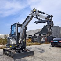 Livraison gratuite compacteur excavatrice Bagger 2.5 tonnes avec machines de creusement de type chenille Pelle grande remise