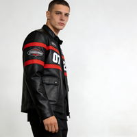 Veste en cuir véritable pour femmes et hommes, veste en cuir vieilli, veste de moto d'été avec logo personnalisé, design vintage