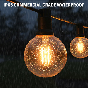 Guirlande lumineuse LED étanche IP44 toutes saisons G40 solaire pour extérieur, jardin, patio - Product Image 6