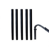 Système de nettoyage de gouttières télescopique en fibre de carbone légère et aluminium, extraction de poussière, écologique, jetable, 5 pieds, 50 mm de diamètre extérieur