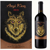 Etiquetas de Botella de Vino con Relieve Dorado UV 3D de Lujo, Diseño Personalizado, Rollo de Etiquetas Serigrafiadas para Botellas de Whisky, Vino y Bebidas
