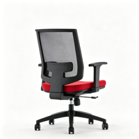 Silla de Oficina Ergonómica con Respaldo Medio de Malla y Soporte Lumbar Elástico Adaptativo, Directo de Fábrica, para Trabajadores