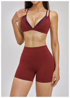 Ensemble de yoga sans couture grande taille avec logo personnalisé, vente en gros, 2 pièces, vêtements de sport, marque privée, fabricant d'équipements de fitness