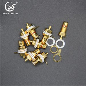 Connecteur femelle RCA YIVO XSSH <span class=keywords><strong>Audio</strong></span> <span class=keywords><strong>HIFI</strong></span> 8mm, prise <span class=keywords><strong>audio</strong></span> vidéo, borne électrique plaquée or, connecteur femelle RCA - Product Image 5