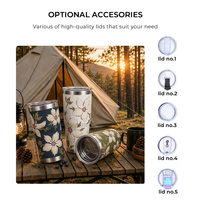 Vente directe d'usine personnalisée, gobelet isotherme en acier inoxydable de 20 oz, sans BPA, à double paroi, avec couvercle, pour le café, pour les voyages