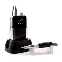 Nouvelle perceuse à ongles portable sans fil rechargeable 2027 Crazy avec moteur sans balais, 35 000 tr/min, faible bruit, prise US/UK