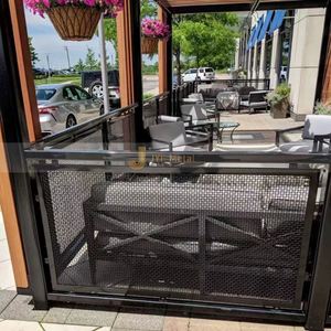 ANN5417 Modern Coated Stainless Steel <b>Screen</b> Divider <b>Partition</b> with Multi-Functional Design and Unique Pattern Customization - Product Image 1