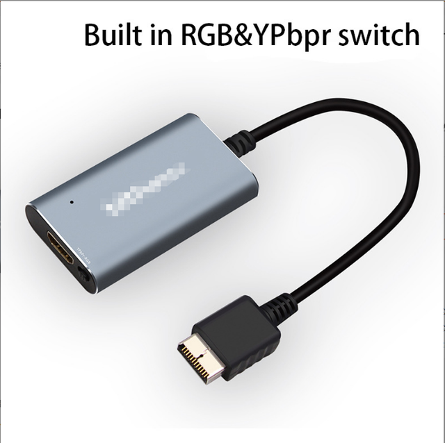 PS1 PS2 to Video Converter, RGB-YPbPr to TV Adapter with Switch