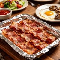 Feuilles de papier aluminium jetables sans odeur pour l'emballage et la cuisson des steaks en restaurant