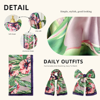 MooMoo Wholesale Women Ethnic Printed Satin Kaftan Dress One Size Loose Long Fashion Night Robe
