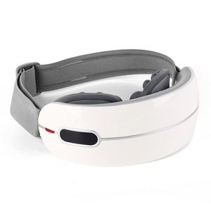 Rechargeable <b>Heated</b> Eye Massager 1000mAh-1200mAh Type C <b>USB</b> White Silicone Material Eye Care Device For Adults - Product Image 4