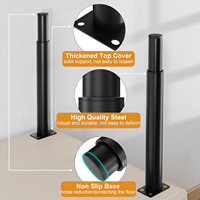 Pieds de meubles réglables en métal, pieds de support de remplacement à hauteur réglable pour lit/canapé/coiffeuse/chaise/meuble TV/table basse
