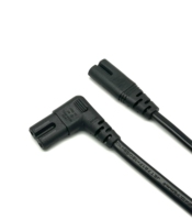 Câble d'extension IEC C8 vers C7 1M mâle vers femelle 3A/5A 110V/250V IEC 60320 Câbles d'alimentation pour appareils ménagers