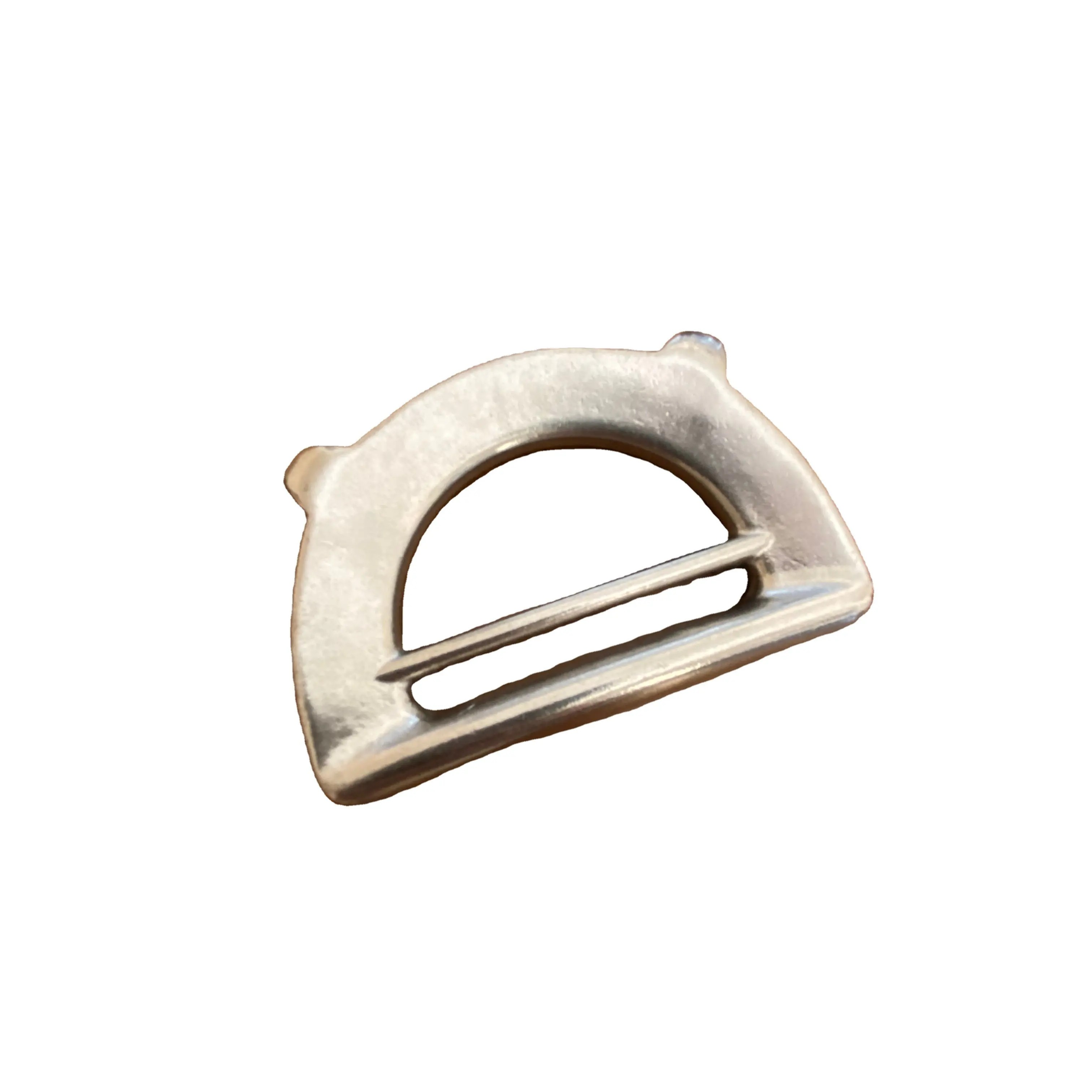 Two-Ear D-Ring Clamp for Marine Round Shave Wire Rope Inch Measurement System Stainless Steel Hardware Tool