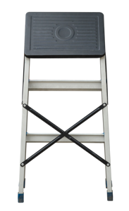 Échelle en alliage d'<span class=keywords><strong>aluminium</strong></span> pliante portable personnalisée de haute qualité épaissie sans fente avec repose-pieds - Product Image 5