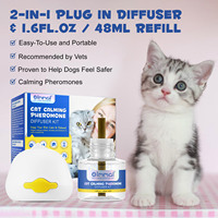 Oimmal EU Plug Cat Pheromon Diffusor Kit Sicheres Premium Pet Calming Pheromon Diffusor Kit für Katzen Relief Separation Angst