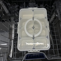 Boîtes de rangement minimalistes écologiques en plastique, plateaux de service divisés pour réfrigérateur et congélateur, conservation des aliments, cuisine, fruits, poisson