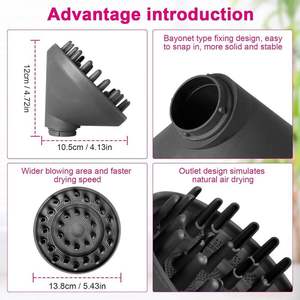 Diffuseur pour fer à friser, résistance à haute température, nylon, fibre de verre, salon, voyage, séchage, coiffage - Product Image 5