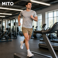 Pantalones Cortos Deportivos para Hombre MITO Ranger Panty Silkie, para Gimnasio, Entrenamiento, Correr, de Secado Rápido, Estilo Silkie